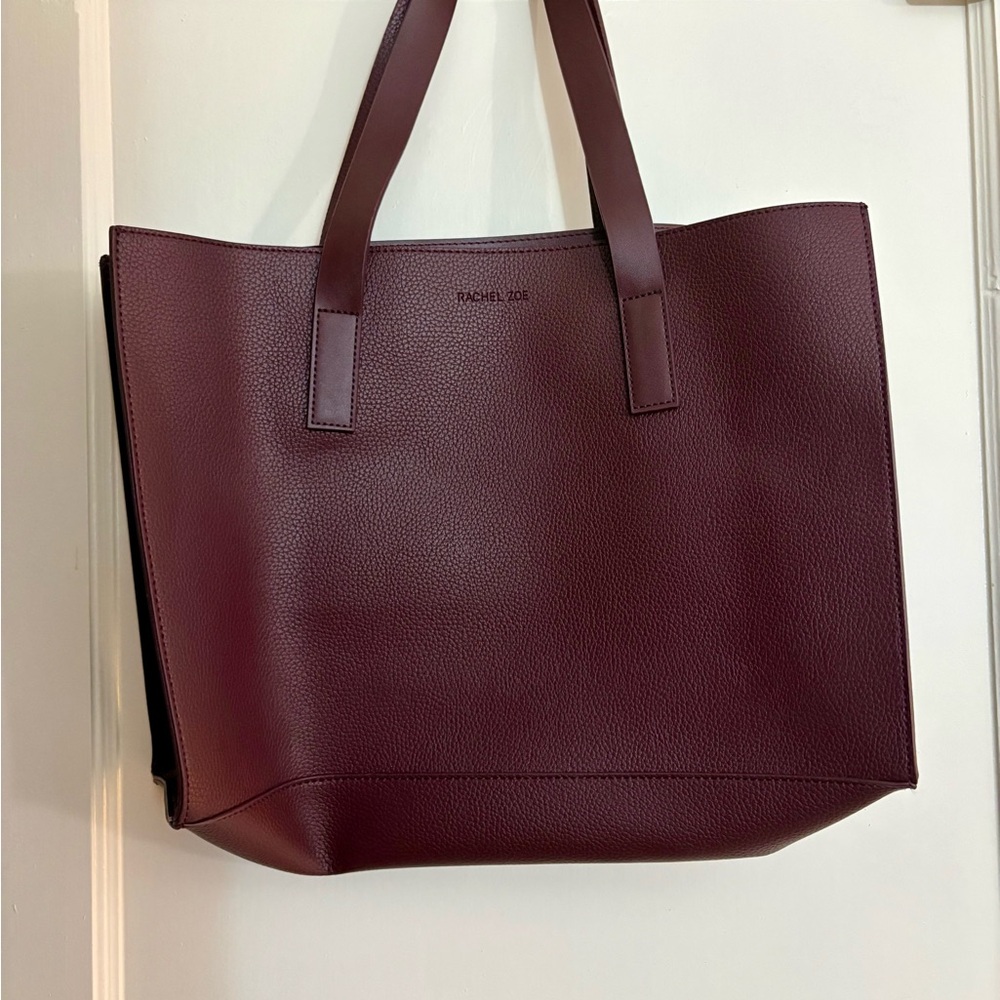 Elegant Burgundy Women's Tote Bag- Rachel Zoe